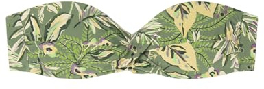 Top Bikini Bandeau Print Tropical