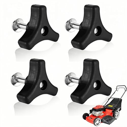 4 Pcs Universal Lawnmowers Handle Wing Nut And Bolt, Lawn Mower Handle PartsUniversal Lawnmowers Handle Wing Nut And Bolt, Accessories for Lawn Mower Power Equipment and Garden Tools.