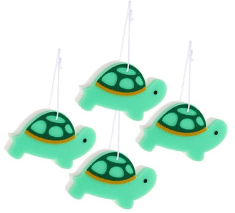 HONITANO 4piezas Esponjas De Baño Dibujos Animados Unidades Forma De Tortuga Gel De Ducha Estropajo De Ducha Exfoliante Corporal Para Bebés