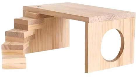 Nivåer för gnagarburar – hamster gömställen med klätterstege och bro – utrymmesbesparande klätterleksak för små djur marsvin, möss, chinchillor och andra gnagare