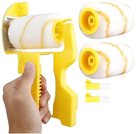 Fnfhsa Outils de Coupe-Bordure de Peinture pour Plafonds Hauts avec Kit de Pinceaux de Coupe-Bordure, pour Couper la Peinture des Coins en Style D'Outil 2