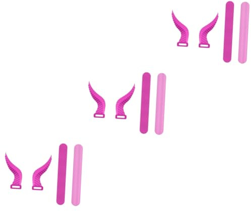 DIYEAH 2 Pairs Demons Horns Silicone Headphone Attachments Headset Decorations for Gaming Parties Easy to Install Compatible with Headphones Fun Accessories