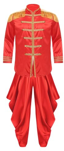 TiaoBug herr arabisk prins cosplay kostym kläder set långärmad militär jacka harembyxor bloomers vuxen karneval karneval kläder