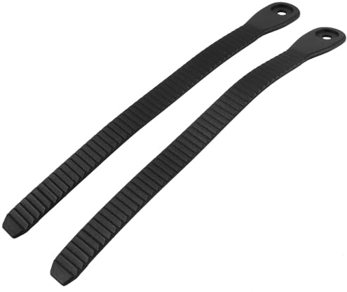 NOLITOY Correas de Fijación para Patines 2 Piezas, Correas Ajustables Hebilla Negra Estilo LIU, Accesorio Reemplazable para Patines de Hielo Línea, Longitud 210 Mm, Accesorio Deportivo
