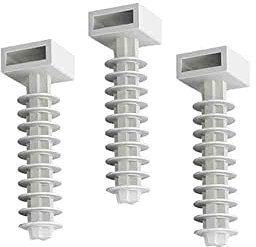 EDM 48183 Taco Blanco Nº 8 para Brida, Paquete de 100 Unidades, Blanco