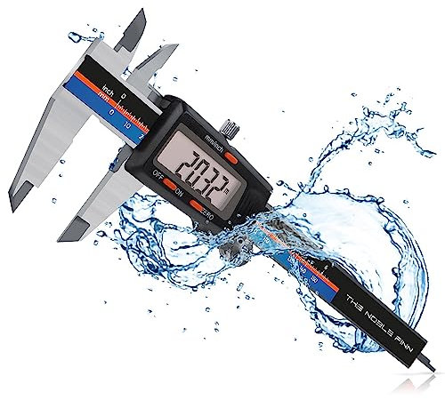 The Noble Finn® Digitaler Messschieber - Schieblehre mit beeindruckender Messgenauigkeit - Messlehre für Innen-, Außen-, Tiefen- & Stufenmessungen - 0-150mm