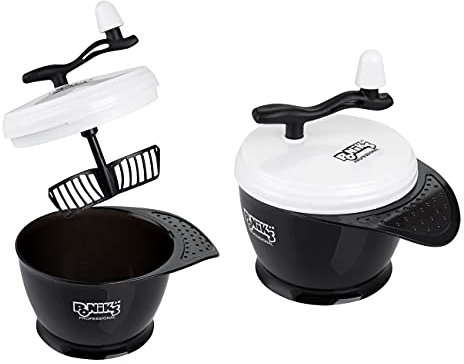 Ponik's - Manueller Tönungs-Mixer | Friseurbedarf | Haarfarben-Mischschalen | Haarfärbeschale | Ideal für Friseursalon | Haarfarbe Mischer | Schwarz