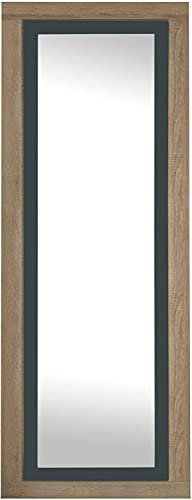 LIQUIDATOR Espejo Mural con Luna Modelo Lara, Color: Cambrian Grafito, Espejo de Pared para Dormitorio, Medidas: 180 cm (Alto) x 60 cm (Ancho) x 3.5 cm (Fondo)