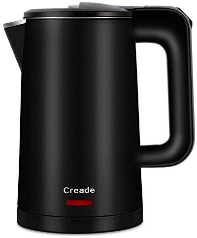 KANBUN Electric Kettle Home Electric Kettle Energy-Saving Kettle 0.8L Hotel Electric Kettle 1000W hot Water Bottle Black-White Present