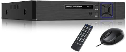 JUSTOP 4 Channel CCTV DVR Recorder, 1080P H.265 Video Recorder for CCTV Security Camera System, Remote Smartphone Access, Smart Playback, Motion Detection, Email Alert (DVR Only (No Hard Drive))