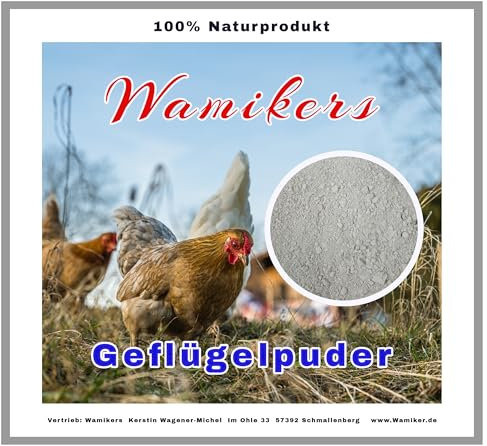 Geflügeleinstreu 20 kg, Badesand aus Diabas Urgesteinsmehl für Hühner, Tauben & Geflügel, Naturprodukt zur Feder- & Stallpflege, aktiver Schutz vor Parasiten Milben Neu Einstreu