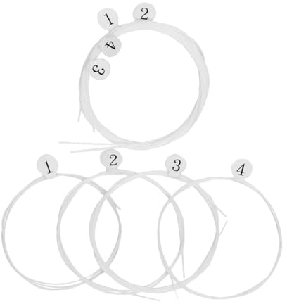VICASKY Juego de 8 cuerdas de nailon para ukelele, sonidos claros y brillantes, duraderos y fuertes, adecuados para ukeleles soprano y tenor, elección para amantes de la música
