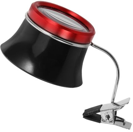 Holibanna 10-fache Vergrößerung Kompakte Clip-on Lupe Lupe Für Uhr Reparatur Brillen Lupe Objektiv