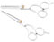 Marhynchus Forbici di Assottigliamento Taglio dei Capelli Set Barbiere Salone Professionale per Diradamento per Capelli in Acciaio Inossidabile per la Famiglia (Set 2 pezzi)