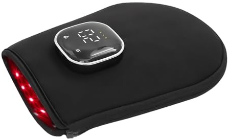 Guantes de mano de luz – 850 Nm de luz infrarroja cercana – 360 grados de cobertura completa dispositivo ajustable para muñeca dedos apoyo interior exterior deportes viajes hogar cuidado del