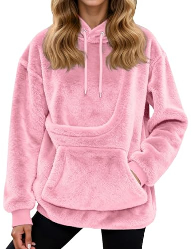 Generisch Sudadera con capucha para mujer con bolsillo para gatos, divertido gato, perro, bolsa de transporte, suéter grande, bolsillo canguro, chaqueta de forro polar, bonita bolsa para mascotas