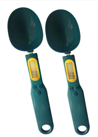 Bilancia Cucchiaio Digitale 0,1-500g – Set 2 Pezzi – Misurino Digitale Cucina con Display LCD – Cucchiaio Bilancia Precisione per Caffè, Spezie, Integratori