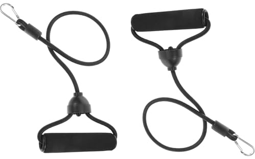 Srvauyea 2 Pcs Workout & Exercise Band, Vibration Plate Expander Bands, Elastic Bungee Ropes, Stepper Resistance Band, Fitness Exercise Bands,for Strength Training, Weight Lifting, Muscle Building.