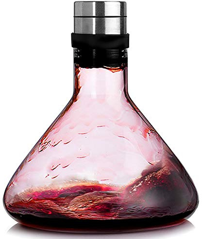 NORTHOME Wine Breather carafe with lid 50oz, Hand Blown heat-resistant Glass, Red Wine Carafe, Wine Decanter Wine Accessories