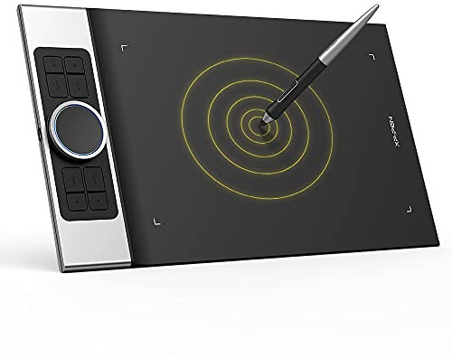 XP-PEN Deco Pro MW Grafiktablett, Bluetooth oder 2,4 Wireless Zeichenbrett (11x6), Stift-Tablett mit 8192 Druckstufen/60° Neigung, kompatibel mit Android Geräten …