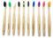 Broshin Cepillos de Dientes Biodegradables de Bambú sin BPA Ecológicos y Compostables con Cerdas Suaves (Pack de 10, Colores Variados)