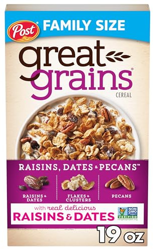 Great Grains Raisins, Dates & Pecans Breakfast Cereal, 19 oz Box