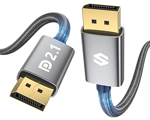 Silkland 16K DisplayPort Kabel 2.1 3M, 4K@240Hz/165Hz/144Hz, 2K@360Hz/240Hz, 8K@120Hz, 16K@60Hz, 40Gbps, HDR10, DSC 1.2a, G-Sync&Free-Sync, DP Kabel 2.1 für Gaming Monitor, Grafikkarte, PC