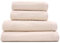 DomSoeiro | Set aus 4 Premium-Handtüchern aus 100% Baumwolle | 2 Badetücher (70x140cm) + 2 Handtücher (50x100cm) - 500g/m² - Schnelltrocknend, weich und saugfähig (Beige)