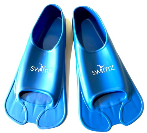 Swimz Missile Short Blade Swim Training Fins - Royal Blue (S (UK 4.5 - 6) Euro 37/39)