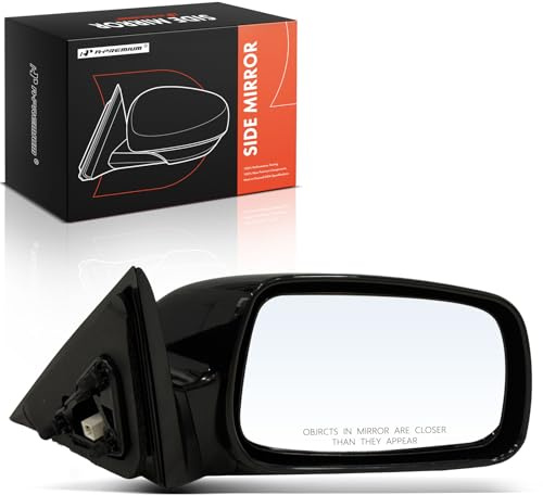 A-Premium Passenger Side Power Door Mirror - Compatible with Toyota Camry 2007 2008 2009 2010 2011 - Non-Heated Non-Folding Black Outside Rear View Mirror - USA Built - Replace# 8791006190