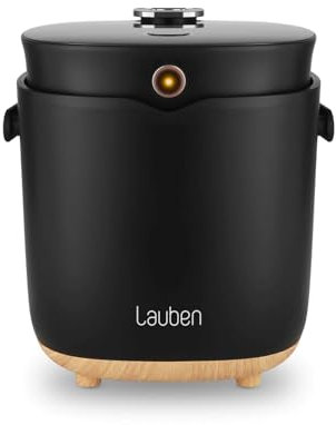 Lauben Rice Cooker 2000BW Cocina Arrocera Multifunción - Potencia 400W, Volumen 2L, Pantalla Digital, 12 Programas, Revestimiento antiadherente, Mantenimiento de la Temperatura, Retardo de Inicio,