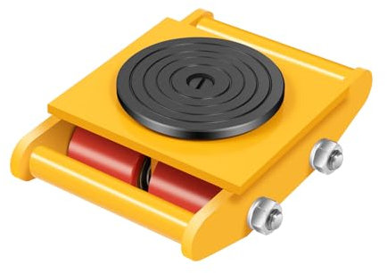 Carro de transporte para muebles, ruedas de transporte, ruedas de transporte, elevador de máquina, 6T, placa giratoria 360°, 4 ruedas de poliuretano, compacto para muebles, maquinaria, aparatos