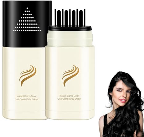 Horuili®Bâton Colorant 2-en-1 - Couverture Instantanée des Cheveux Blancs pour Femmes & Hommes | Bâton de Racines Résistant à l'Eau et à la Transpiration pour Tous Types de Cheveux