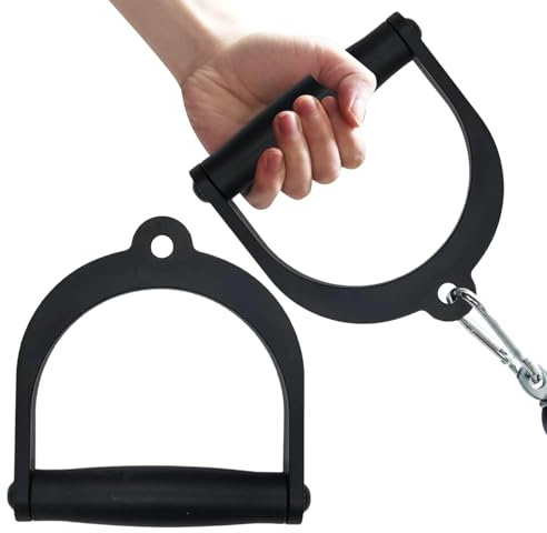 szaluyk Fixation du Câble De La Poignée en D | Lot 2 Poignées Gymnastique Forme Système Poulie Durable pour Extensions Triceps, Boucles Biceps Et Entraînements Dos | Idéal Les Entraîneurs À Domicile