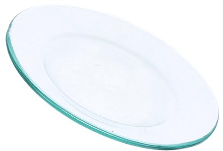 Healifty Piatto Sostitutivo per Scaldacera Trasparente 8 Cm in Materiale Sicuro, Piastra per Bruciatore di Cera e Porta Oli Essenziali, Accessorio Riutilizzabile per Profumazione Casa