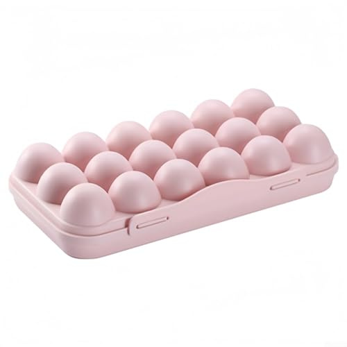 Caja de almacenamiento portátil de huevos de 18 rejillas con funda protectora de huevos de plástico para un transporte seguro y almacenamiento organizado de huevos durante actividades al aire libre