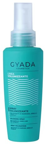 GYADA COSMETICS, spray voluminizador, para cabellos finos y lisos, da volumen y cuerpo a la raíz, a base de aloe y manzanilla, 125ml