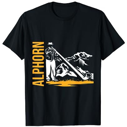 Alphorn Naturhorn Schweiz T-Shirt
