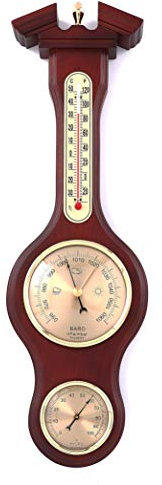 Youshiko Traditional Large 3 in 1 Weather Station Combined Barometer Temperature Humidity and Forecaster Dial