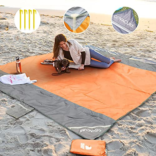 COVACURE Stranddecke 210x200cm Sand- & wasserdicht 0.38kg