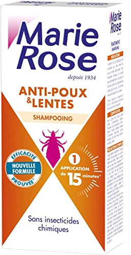 Lot de 3 unités *** MARIE ROSE Shampooing anti-poux & lentes sans insecticides chimiques 125ml *** Livraison rapide et soignée à domicile ***