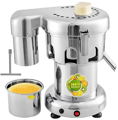 QUTBAG Spremiagrumi di Grado Commerciale, spremiagrumi Manuale Professionale con spremitura Manuale, 4300 Giri/min spremiagrumi centrifugo con spremitura a Freddo Resistente per Frutta e Verdura