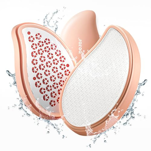 BEZOX Lima per piedi in nano vetro 3 in 1 e raspa per piedi in acciaio inox, per spa dei piedi, strumento per pedicure per la rimozione della pelle morta, raschietto