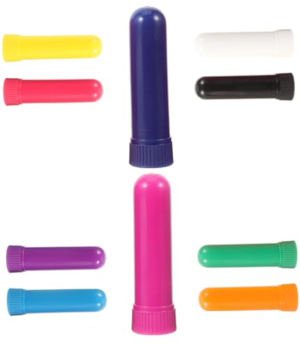 Ipetboom 10pcs Nasal Inhalation Tube Essential Oil Inhaling Sticks Scent Stick for Aromatherapy Nose Essential Oil