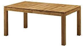 moebel-eins LISSABON Esstisch/Ausziehtisch Holztisch Massivholztisch Esszimmertisch Tisch geölt, Wildeiche, 140/180/220x90 cm