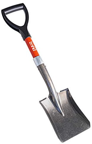 Bond Manufacturing LH047 Mini Pala de Cabeza Cuadrada con Mango en D, 1 Paquete, Rojo/Negro