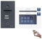 Mathfel 2 Familienhaus 2 Draht Bus WLAN Video-Türsprechanlage, 4X 10 Zoll Touchscreen Monitore mit Full HD 2 Megapixel 170 Grad Weitwinkelkamera -Außenstation in Silber mit Gravur