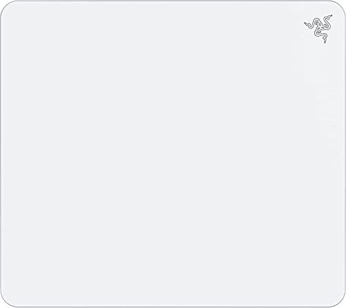 Razer Atlas - Glass Mouse Mat (Premium Tempered Glass, Ultra-Smooth Surface, Micro-Etched Surface, Dirt and Scratch-Resistant, Quieter Mouse Movements, Anti-Slip Rubber Base) White