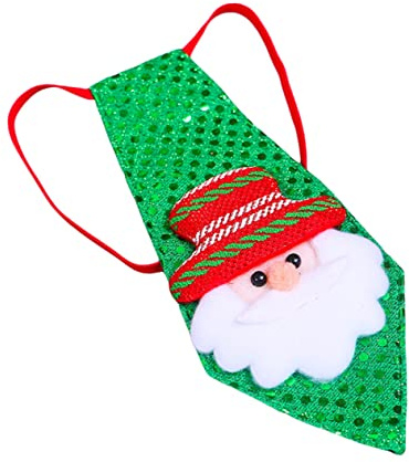 Amosfun Corbata de Lentejuelas para Corbatas Navideñas Brillantes de Fiesta de Navidad para Adornos de Ropa y Celebraciones Festivas