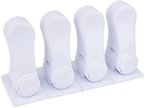 Lockable Window Handle,Door Lever Lock,Door Handle Locks, 4Pcs Child Proof Door Lever Security Locks Door Handle Lock